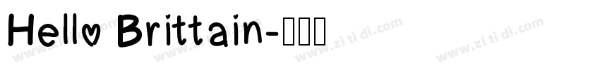 Hello Brittain字体转换